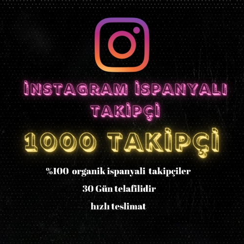  instagram ispanyalı takipçi full aktif